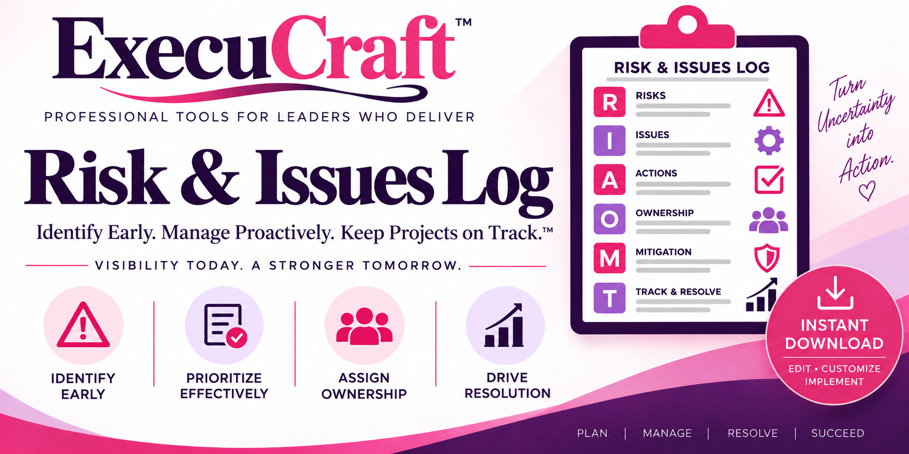 PMO-in-a-box: Risk and Issues Log